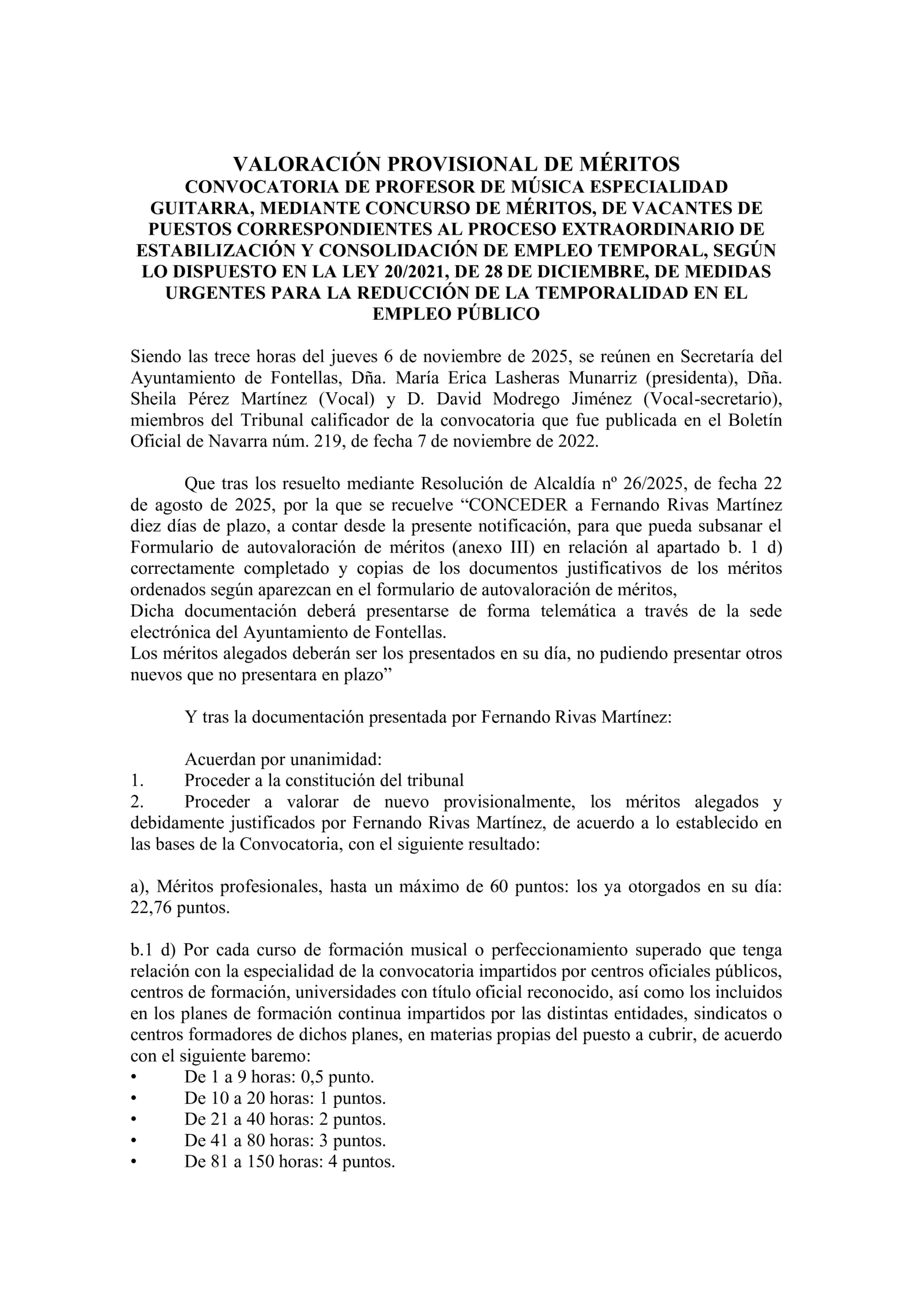 Valoracion provisional meritos guitarra 1