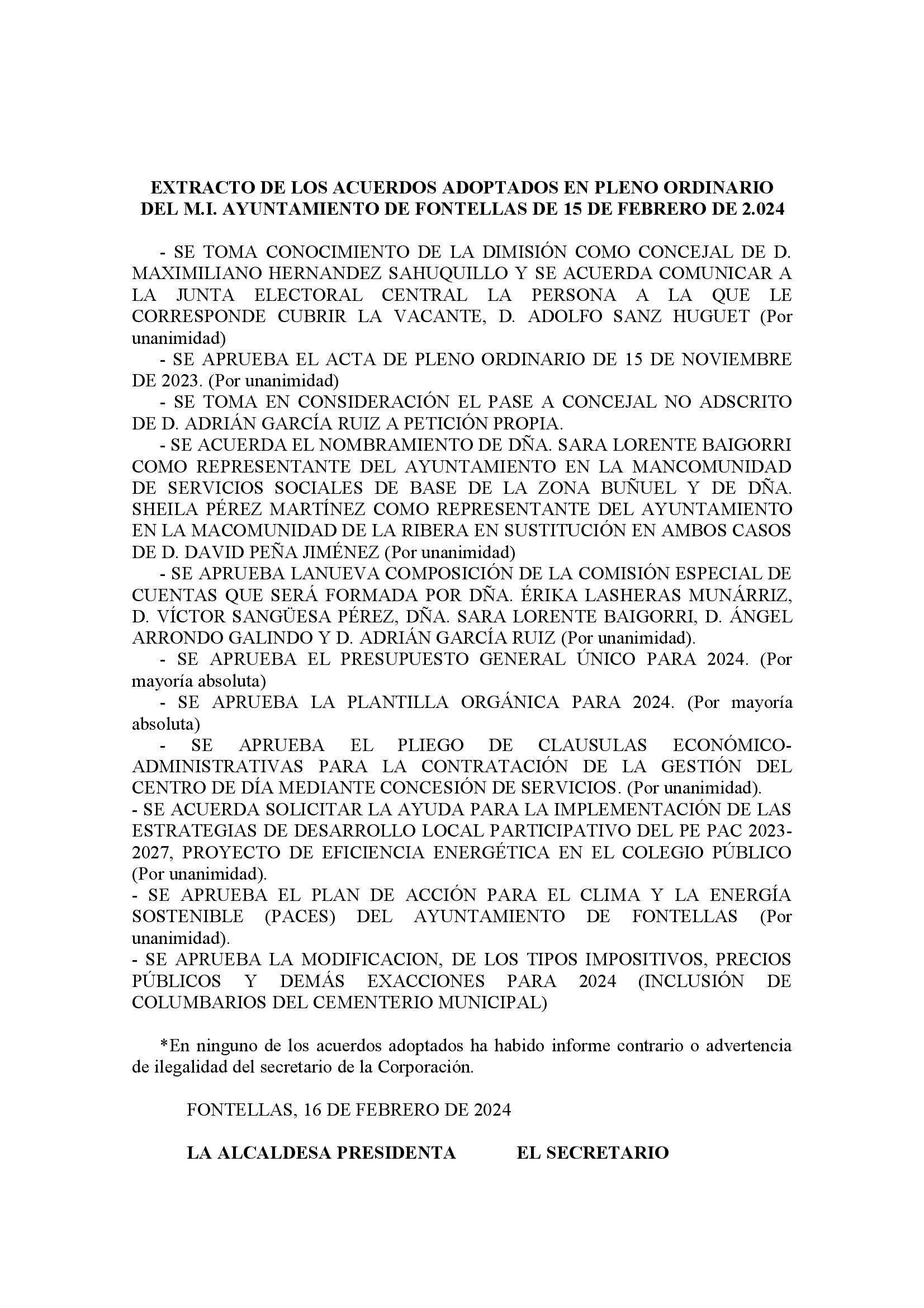 EXTRACTO ACUERDOS DE PLENO 15feb24