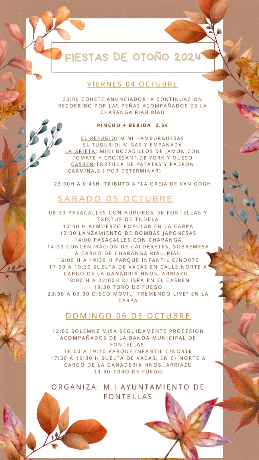 Fiestas otoño 24