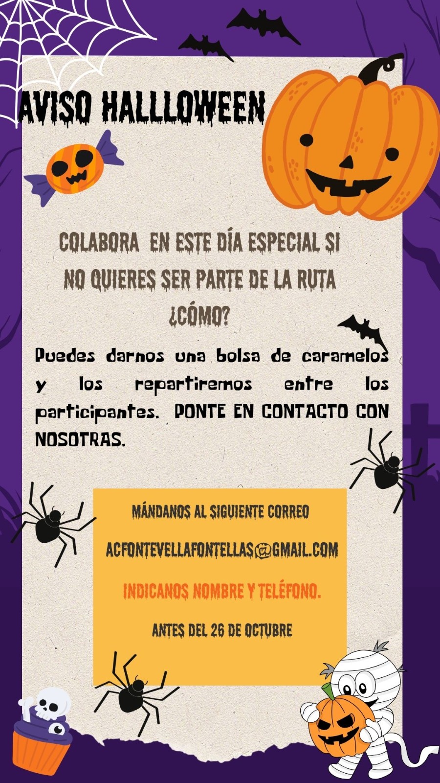 Aviso Halloween