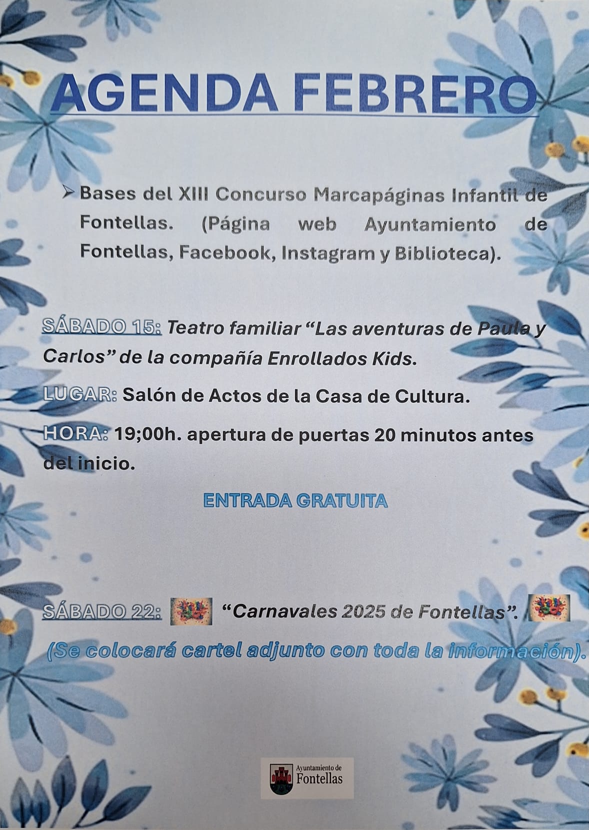 Agenda Febrero 25