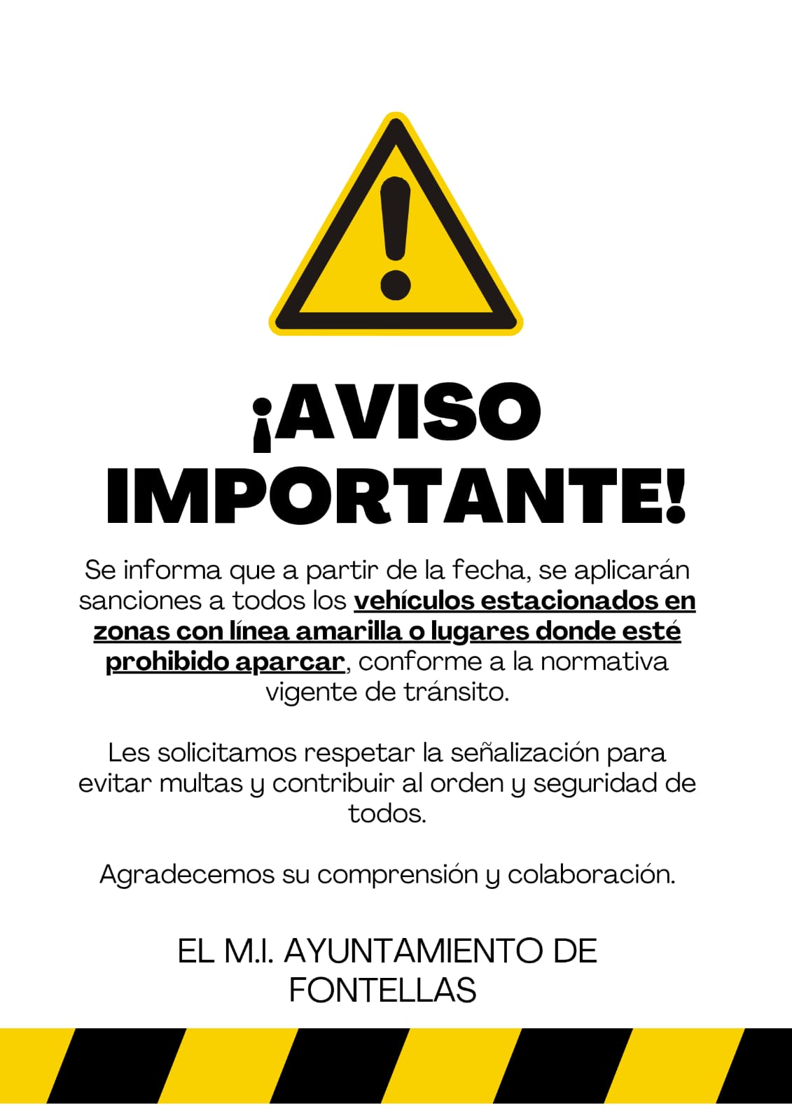 Aviso importante
