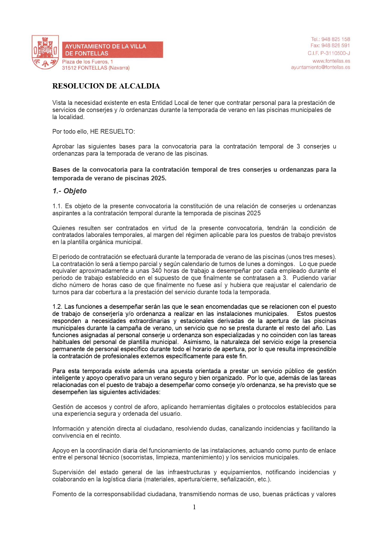 Bases contratación conserjes u ordenanzas para piscinas 2025_page-0001