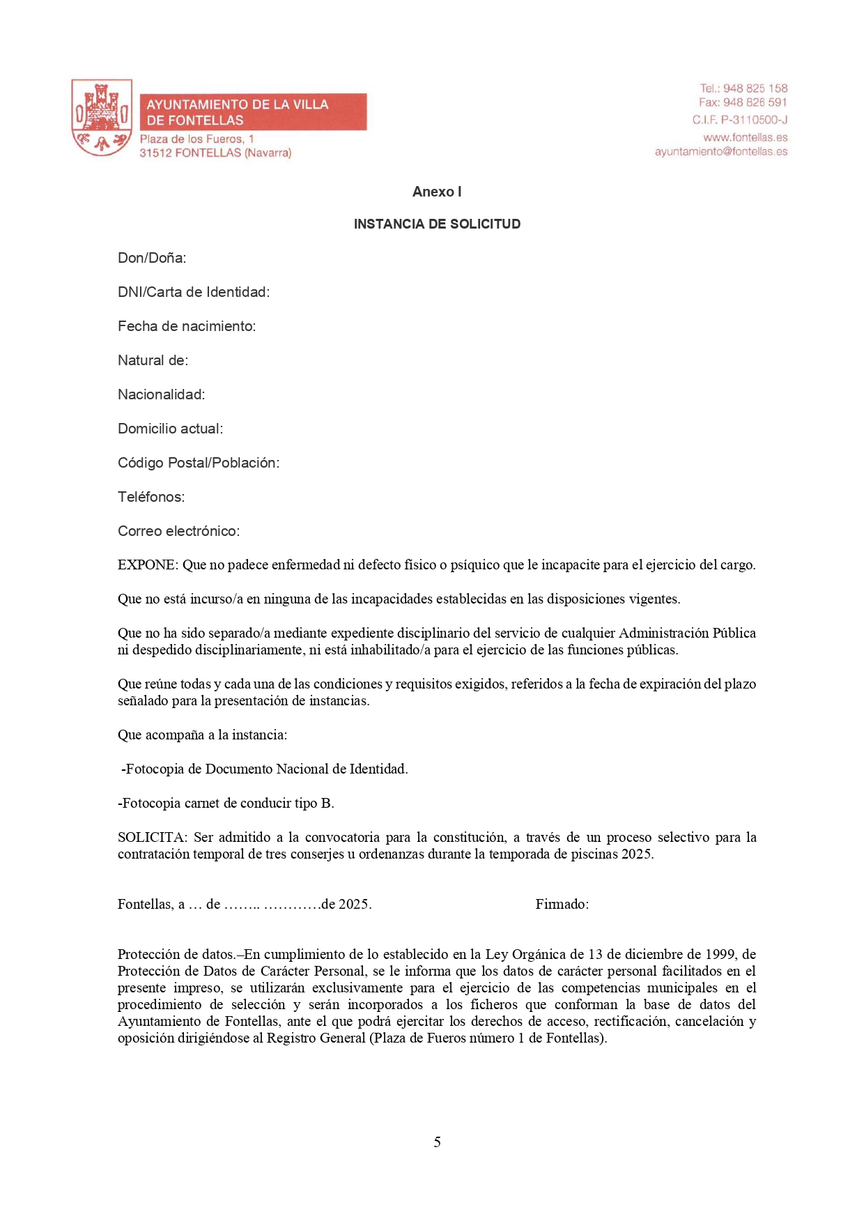 Bases contratación conserjes u ordenanzas para piscinas 2025_page-0005