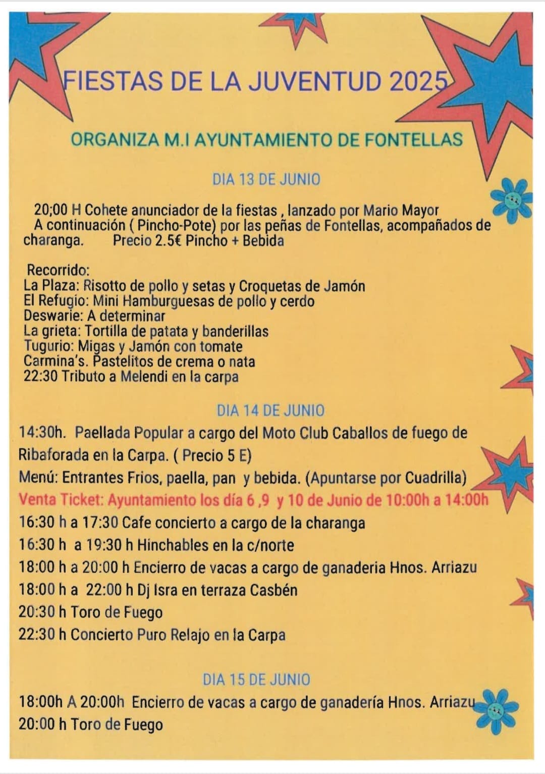 Fiestas juventud 2025