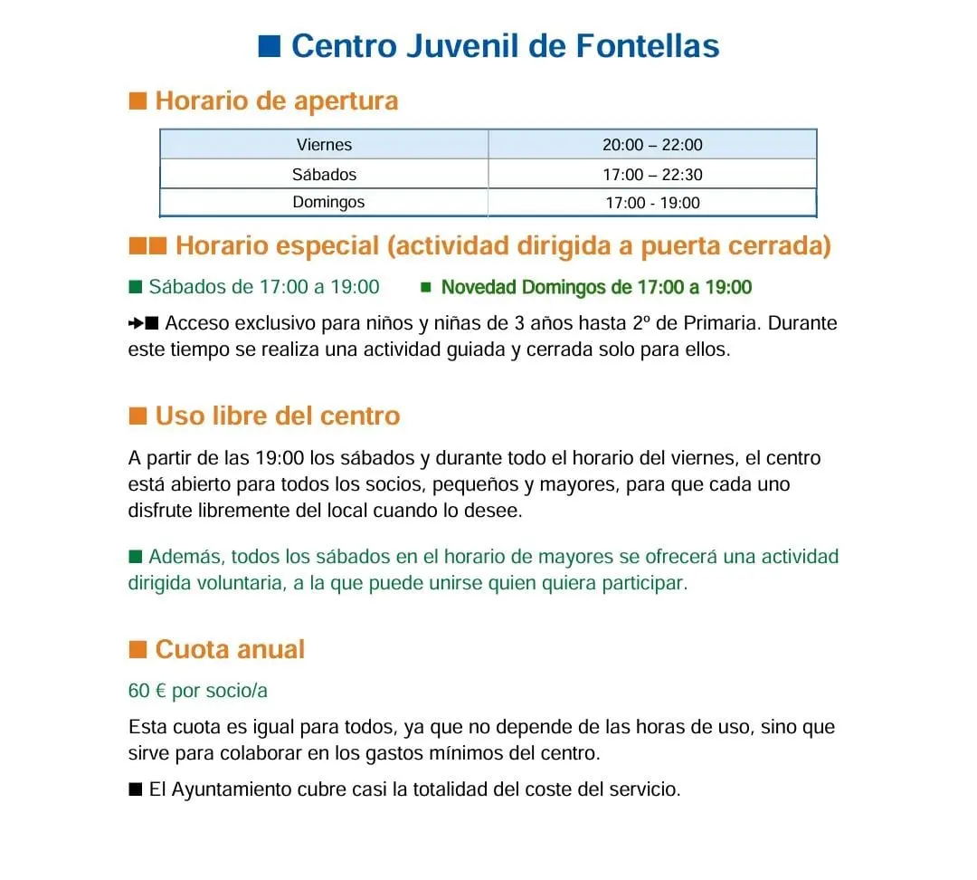Centro Juvenil Fontellas