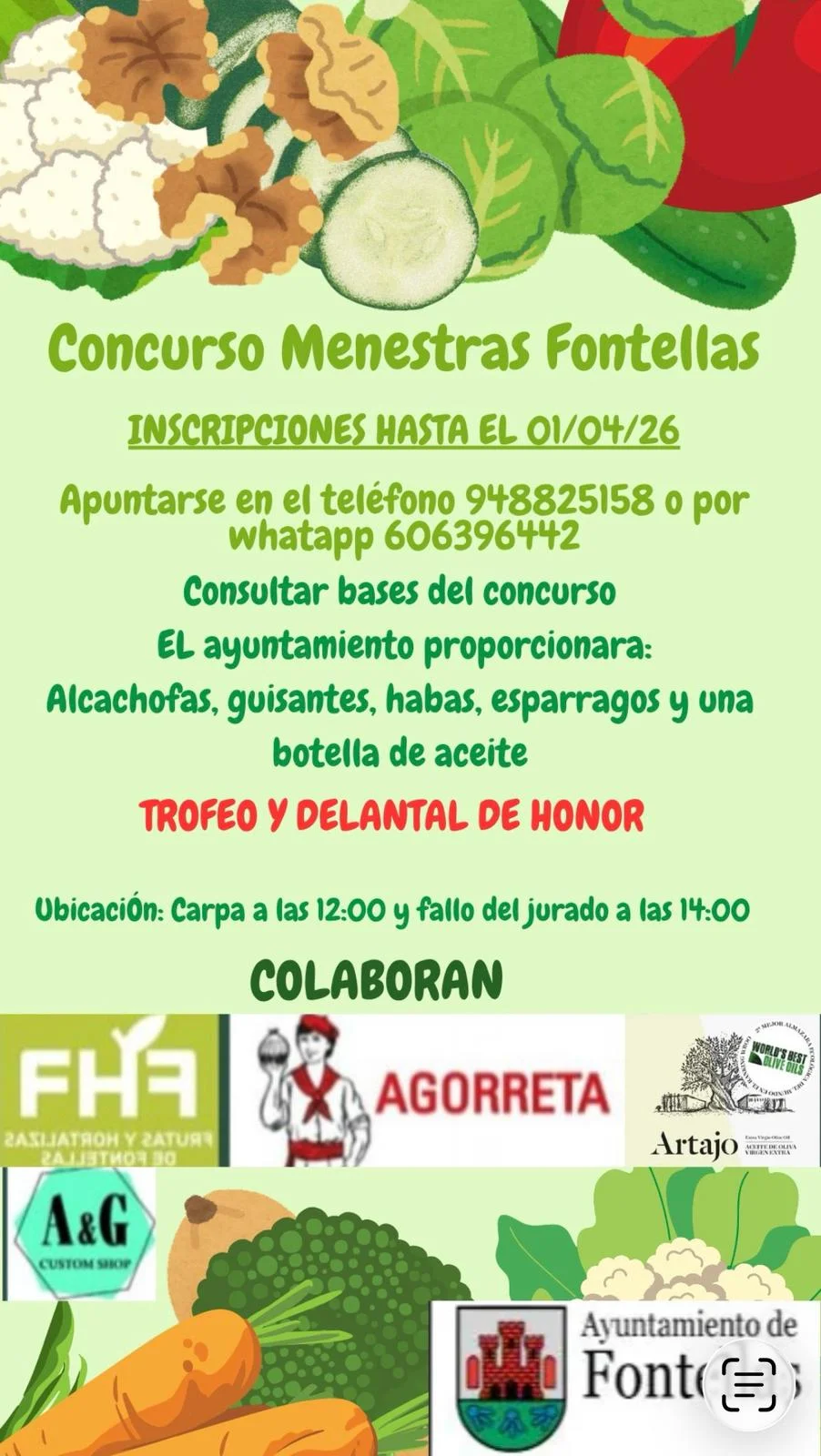 Concurso Menestras 2026