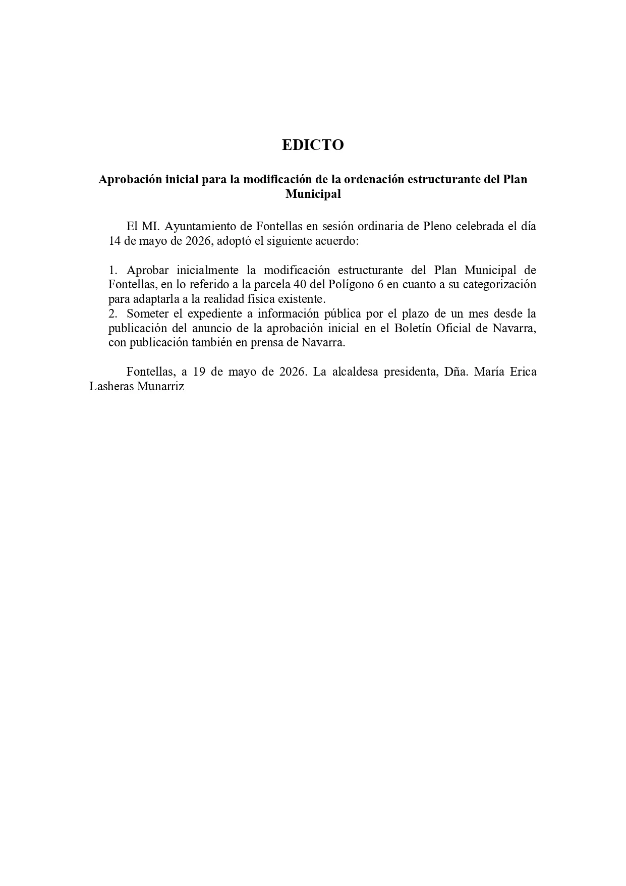 EDICTO