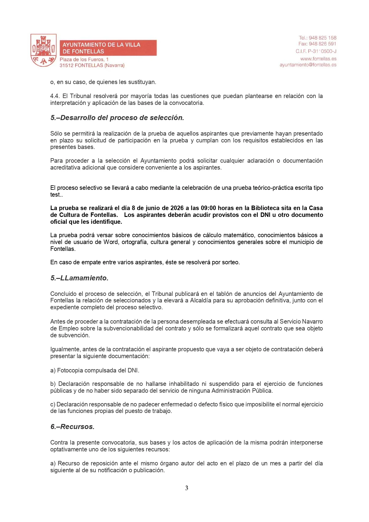 Resolución contratación conserjes u ordenanzas para piscinas 2026_page-0003