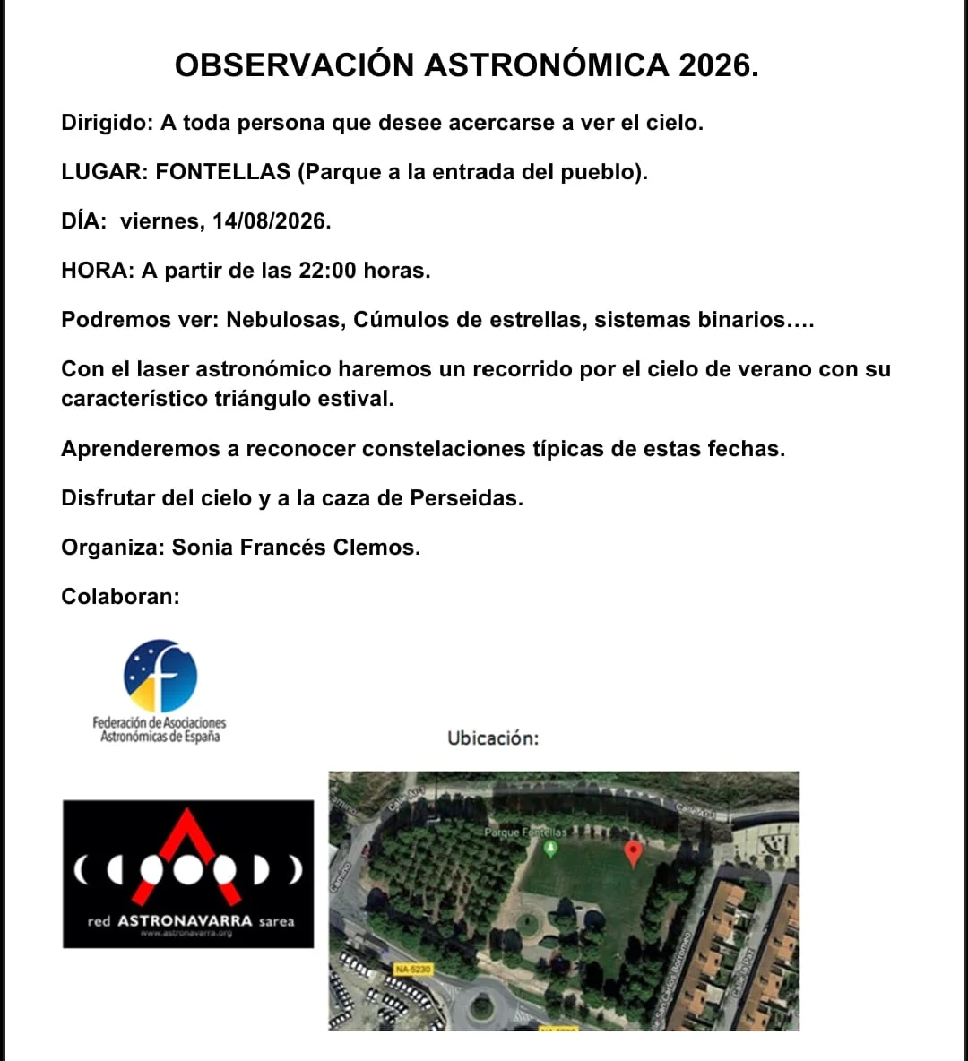 Observación astronómica 2026